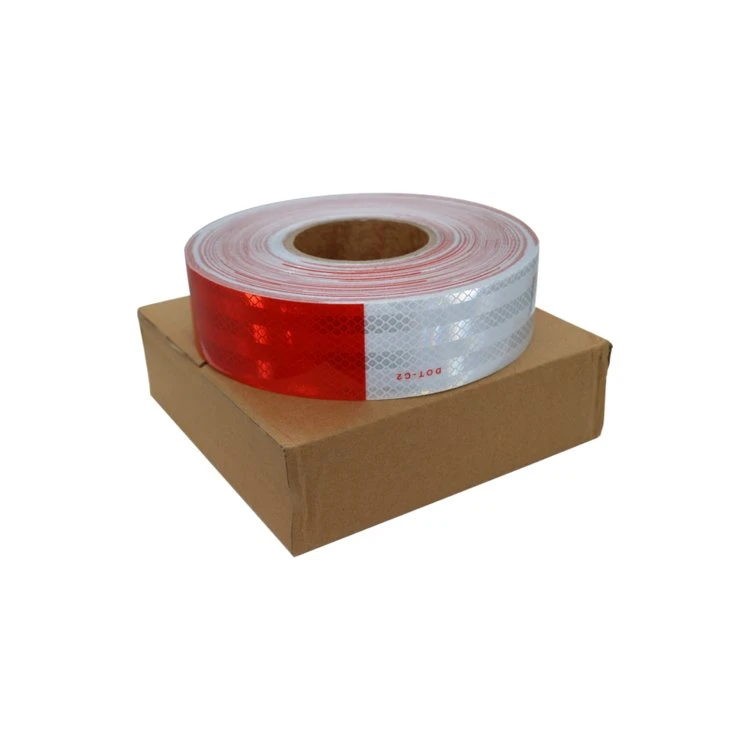 Reflective Tape Trailer Red White (6)