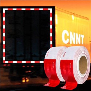 DOT Tejp Rifletti Aħmar U Abjad