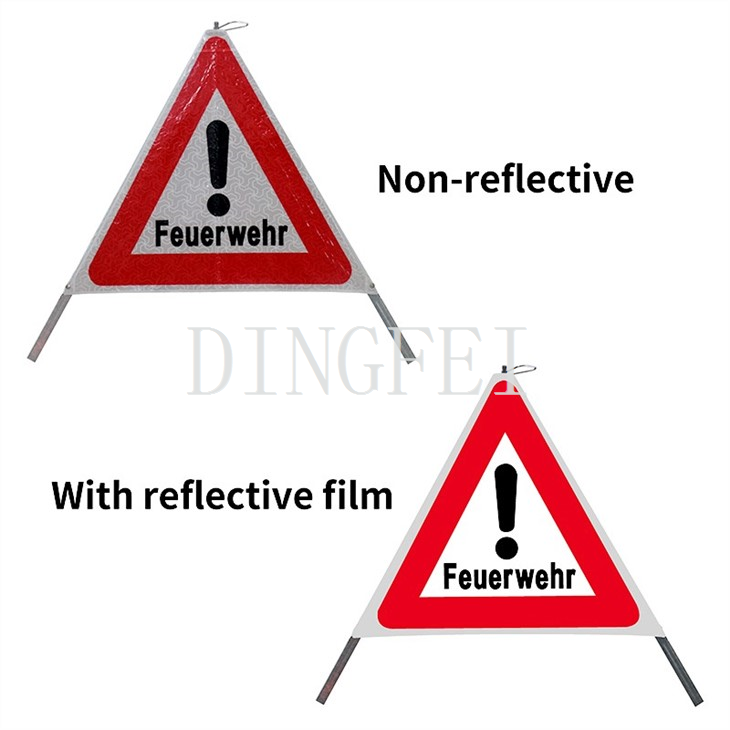 Foldable Warning Sign Warning Tent Sign