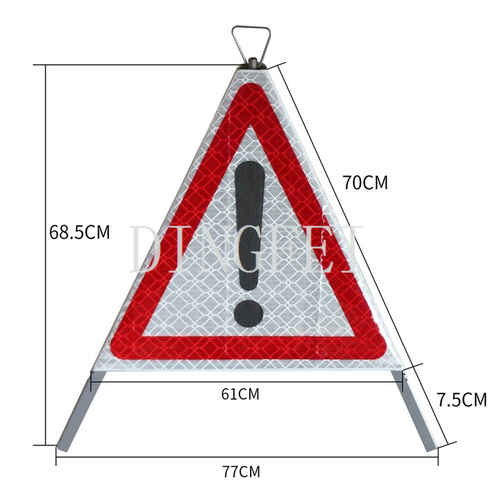 Warning Tent Tripod Caution Sign