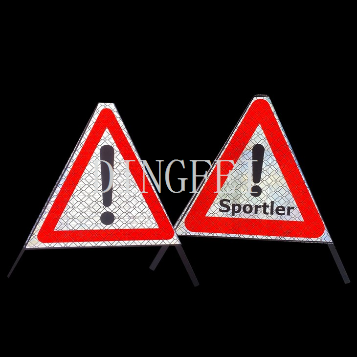 Warning Tent Tripod Caution Sign